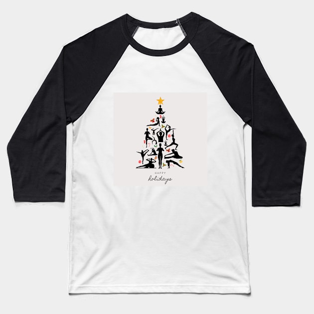 Happy holidays Pilates Baseball T-Shirt by create